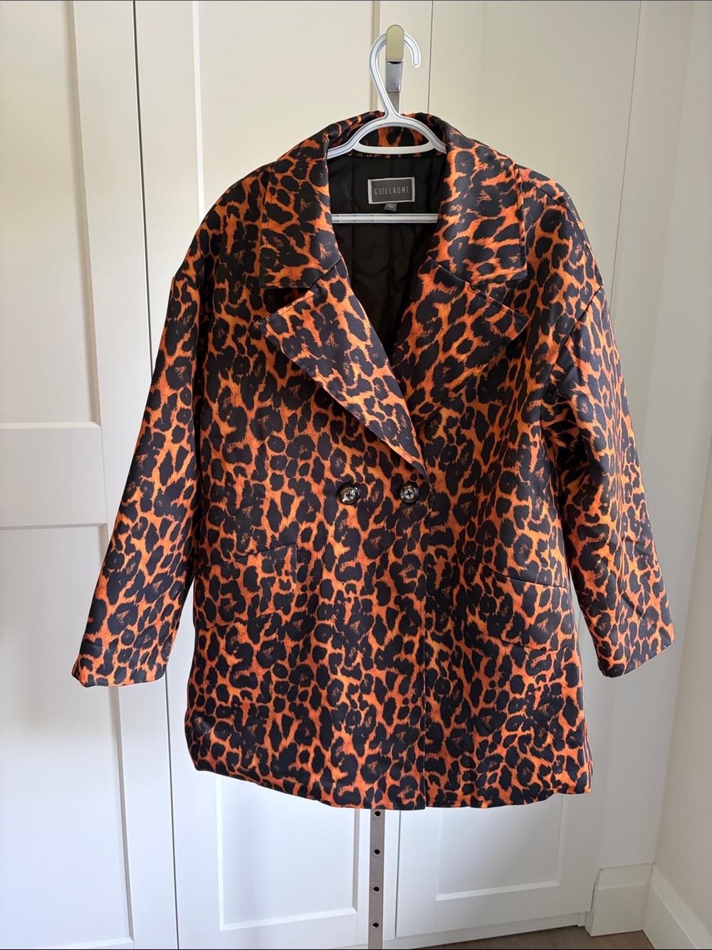 Leopard Print Pea Coat